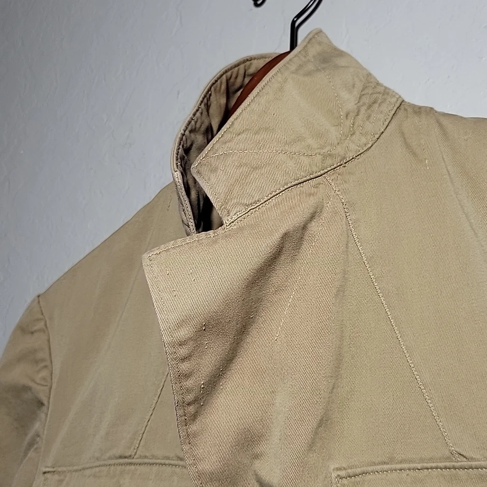 VINTAGE Military Jacket w Patch Cargo Pockets 38